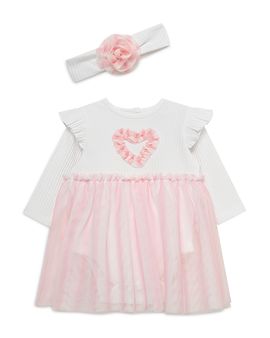 Little Me Little Me Girls' Sweetheart Tutu Bodysuit & Headband Set