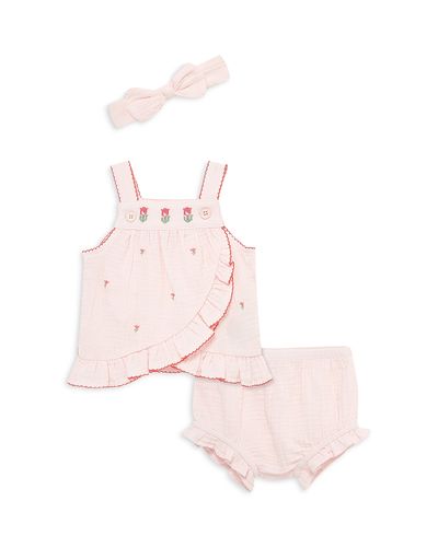 Little Me Little Me Girls' Tulip Sunsuit & Headband Set