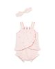 Little Me Little Me Girls' Tulip Sunsuit & Headband Set - 3