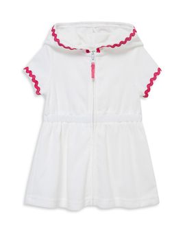 Little Me Little Me Girls' Zip Dress Swim Cover-Up