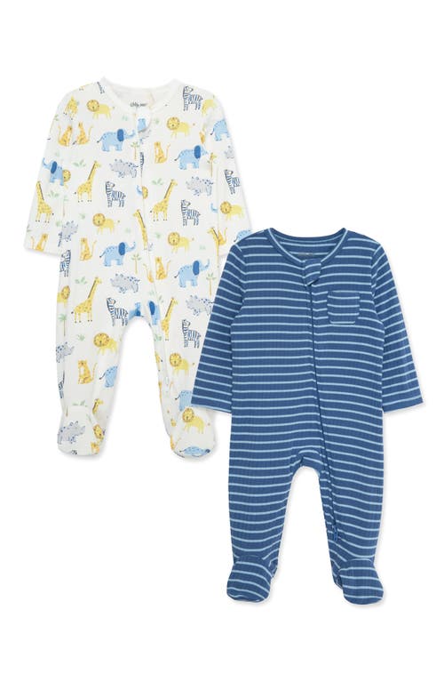 Little Me Little Me Jungle Fun 2-Pack Assorted Footies