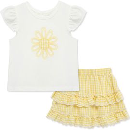 Little Me Little Me Kids' Daisy Top & Skort Set
