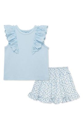 Little Me Little Me Kids' Ditsy Top & Skort Set