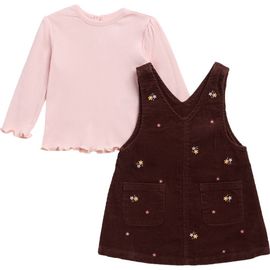 Little Me Little Me Kids' Garden Embroidery Jumper & Shirt Set