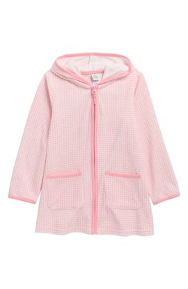 Little Me Little Me Kids' Gingham Long Sleeve Swim Cover-Up
