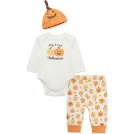Little Me Little Me Kids' My First Halloween 3-Piece Bodysuit, Pants & Hat Set
