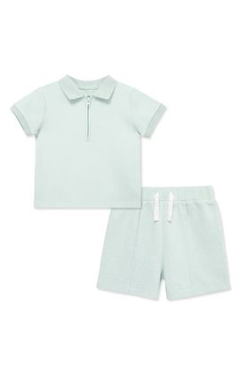 Little Me Little Me Kids' Organic Cotton Polo & Shorts Set