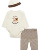 Little Me Little Me Kids' Turkey Bodysuit, Pants & Beanie 3-Piece Set - 1