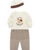 Little Me Little Me Kids' Turkey Bodysuit, Pants & Beanie 3-Piece Set - 3