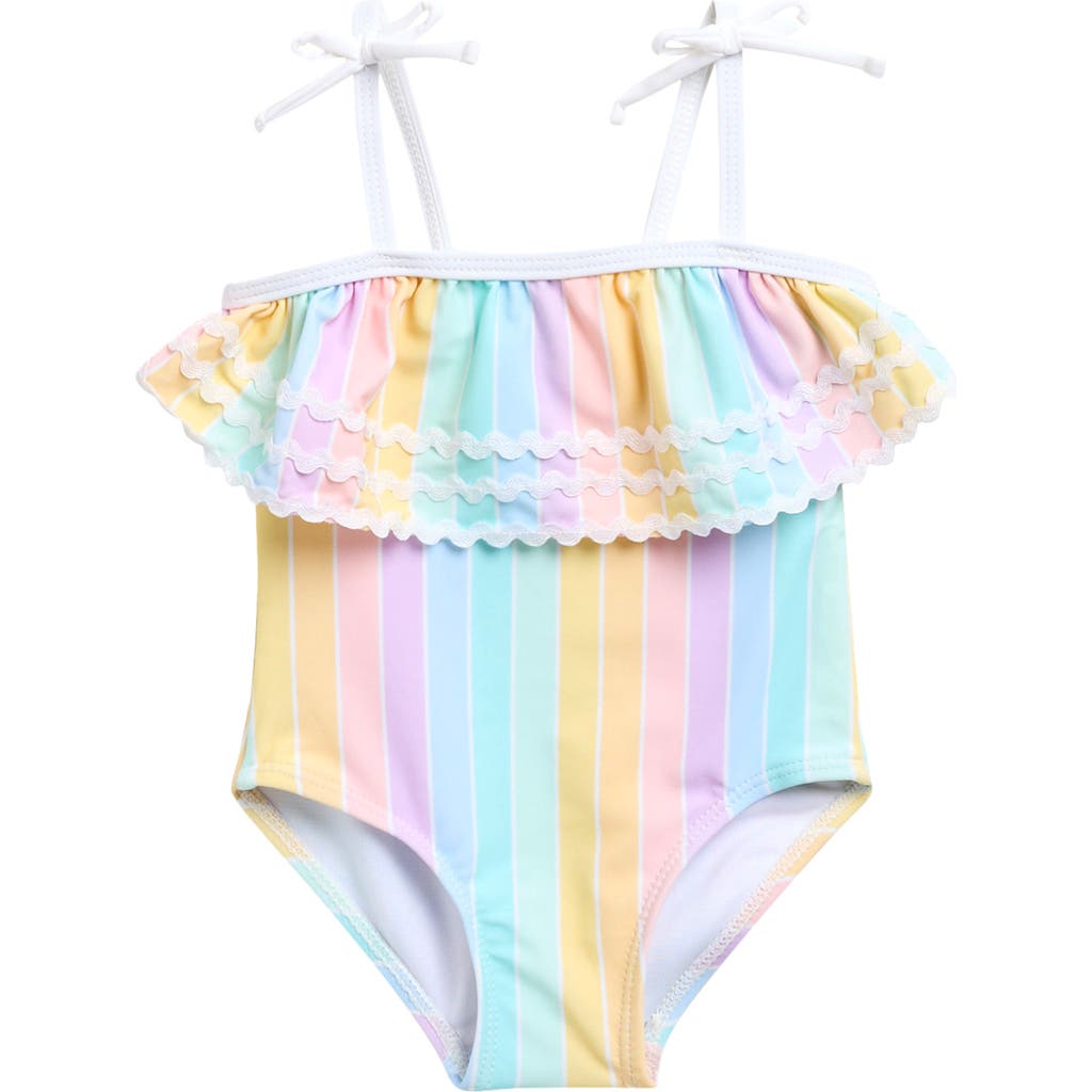 Little Me Little Me Multi Stripe One-Piece Swimsuit