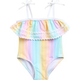 Little Me Little Me Multi Stripe One-Piece Swimsuit