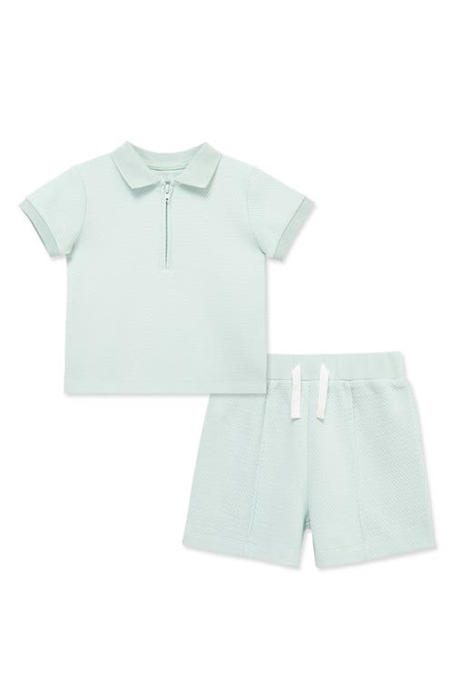 Little Me Little Me Organic Cotton Polo & Shorts Set