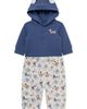 Little Me Little Me Puppy Waffle Hooded Bodysuit & Knit Pants Set - 5