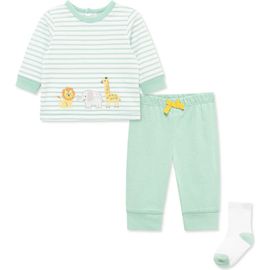 Little Me Little Me Safari Shirt, Joggers & Socks Set