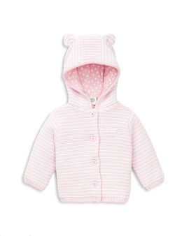 Little Me Little Me Unisex Striped Hooded Cardigan