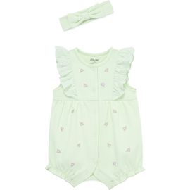 Little Me Little Me Violets Cotton Romper & Headband Set