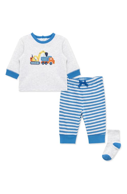 Little Me Little Me Work Zone Top, Joggers & Socks Set