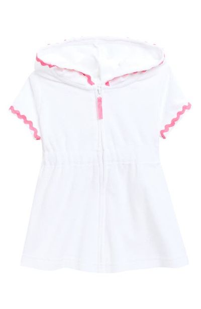 Little Me Little Me Zip Front Hooded Cover-Up Dress