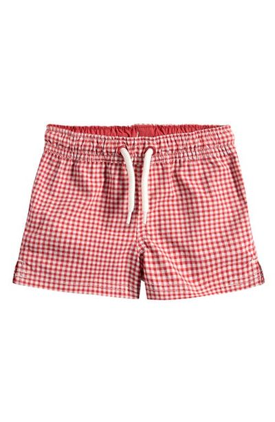 Little Planet Little Planet Gingham Print Swim Trunks