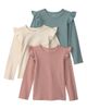 Little Planet Little Planet Kids' 3-Pack Ruffled Shoulder T-Shirts - 1