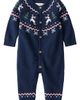 Little Planet Little Planet Kids' Reindeer Fair Isle Sweater Jumpsuit - 1
