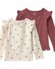 Little Planet Little Planet Kids' Set of 2 Assorted Knit Long Sleeve Organic Cotton Tops - 1