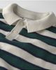 Little Planet Little Planet Kids' Striped Long Sleeve Polo Sweater - 2