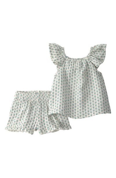 Little Planet Little Planet Print Organic Cotton Gauze Top & Shorts Set
