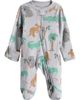 Little Planet Little Planet Print Organic Cotton Zip Footie - 1