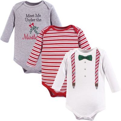 Little Treasure Little Treasure 3Pk Long Sleeve Bodysuits