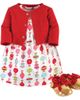 Little Treasure Little Treasure Cotton Dress, Cardigan & Shoe Set - 1