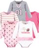 Little Treasure Little Treasure Essential 5-Pack Long-Sleeve Bodysuits - 1