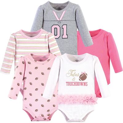 Little Treasure Little Treasure Essential 5-Pack Long-Sleeve Bodysuits
