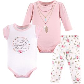Little Treasure Little Treasure L and S, S and S Bodysuit and Pant