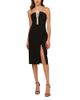 Liv Foster Liv Foster Embellished Twill Halter Midi Dress - 1