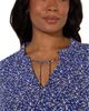 Live Unlimited Live Unlimited Ditsy Shirred Raglan Sleeve Blouse - 4