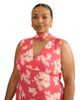 Live Unlimited Live Unlimited Floral Midi Dress with Neck Scarf - 2