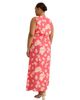 Live Unlimited Live Unlimited Floral Midi Dress with Neck Scarf - 3