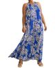 Live Unlimited Live Unlimited Floral Print Halter Neck Maxi Dress - 1