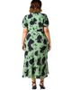 Live Unlimited Live Unlimited Floral Print Puff Sleeve Midi Dress - 4