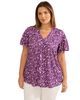 Live Unlimited Live Unlimited Jersey Flutter Sleeve V-Neck T-Shirt - 2