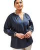 Live Unlimited Live Unlimited Long Sleeve Embroidered Blouse - 4