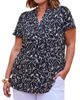 Live Unlimited Live Unlimited Print Nehru Collar Top - 1