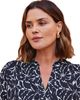 Live Unlimited Live Unlimited Print Nehru Collar Top - 2
