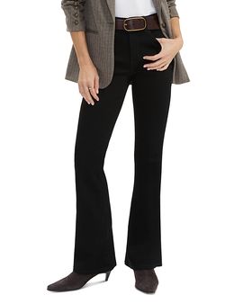 Liverpool Los Angeles Liverpool Los Angeles Bobby Mid Rise Baby Bootcut Jeans in Black Rinse