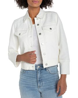 Liverpool Los Angeles Liverpool Los Angeles Bracelet Length Cuffed Sleeve Cropped Jacket