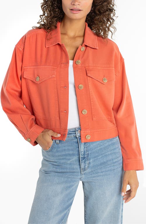 Liverpool Los Angeles Liverpool Los Angeles Cropped Oversize Denim Jacket