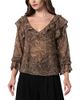 Liverpool Los Angeles Liverpool Los Angeles Double Ruffle V Neck Blouse - 1