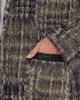 Liverpool Los Angeles Liverpool Los Angeles Faux Leather Trim Plaid Sweater Coat - 3