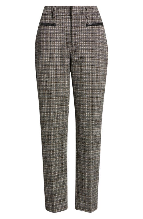 Liverpool Los Angeles Liverpool Los Angeles Faux Leather Trim Tweed Pants